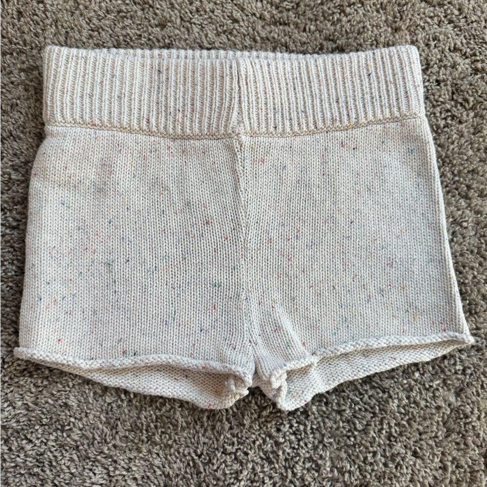 Millk Confetti Speckled Knit Shorts 8Y